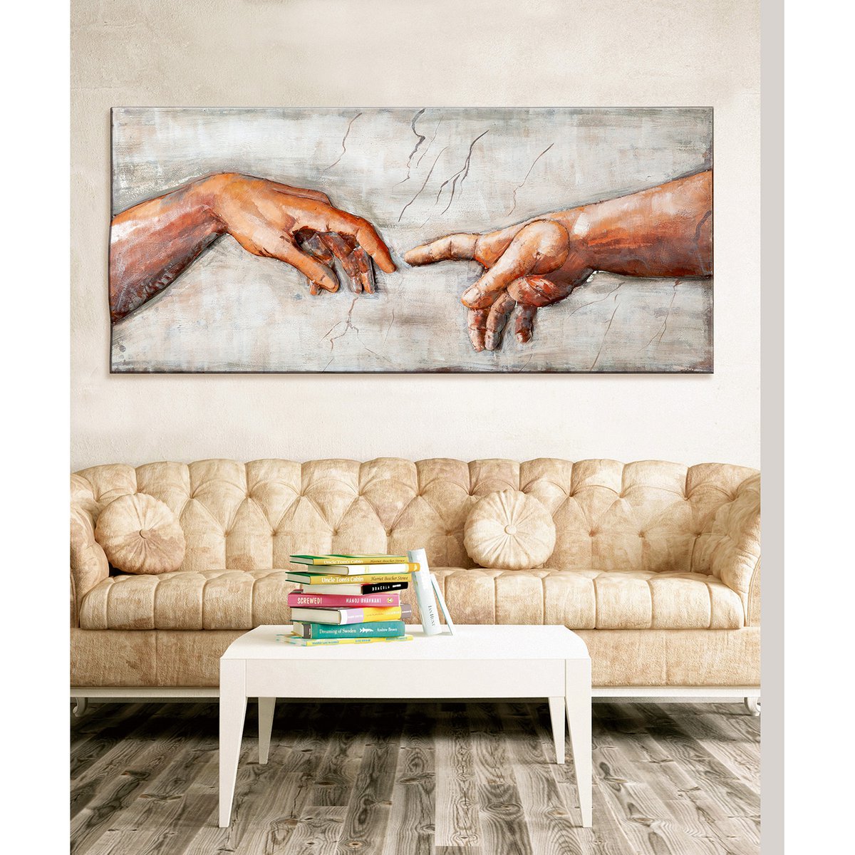 Metalen afbeelding "Michelangelo"