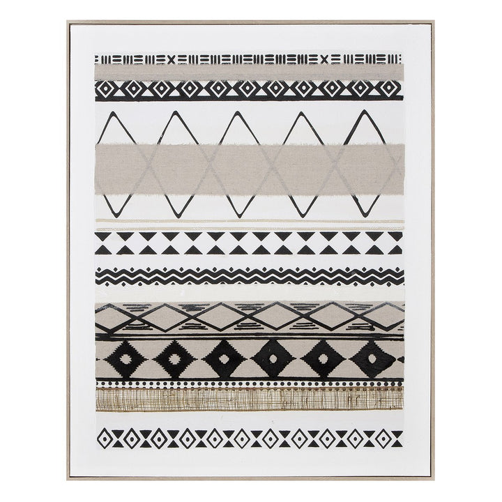 Afbeelding rechthoekig Mwaki Brown; zwart; Wit H. 102 cm, ve 1