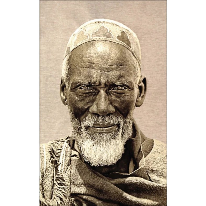 Gobelin geweven wandtapijt 75/125 Ethiopische Nomad Taupe WH2181 Uitgerekt