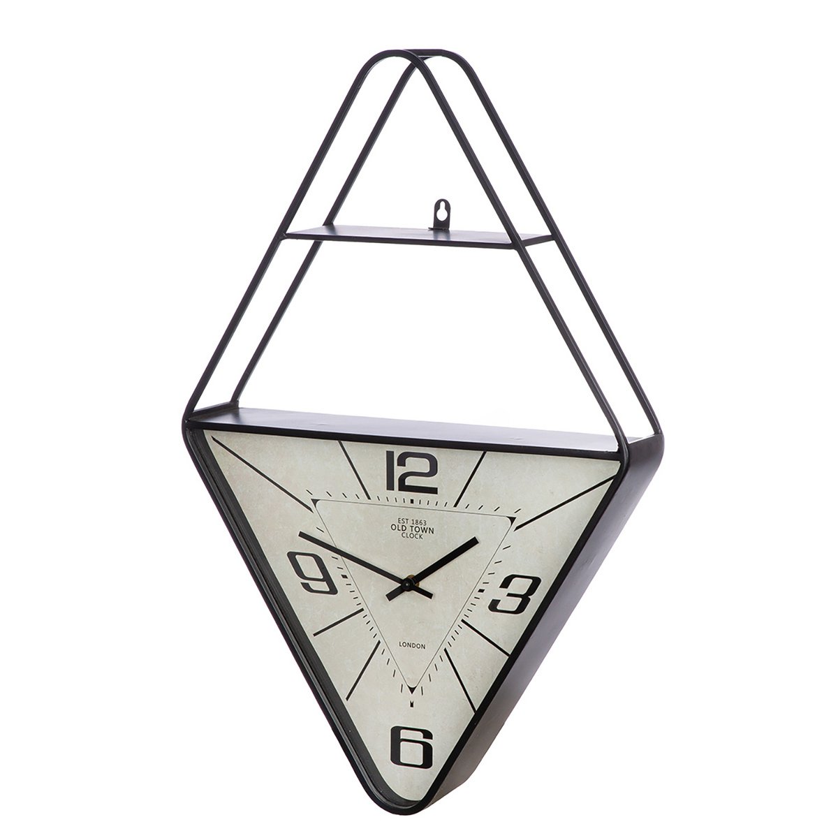 Wandklok diamant Kreale, hoogte 65 cm