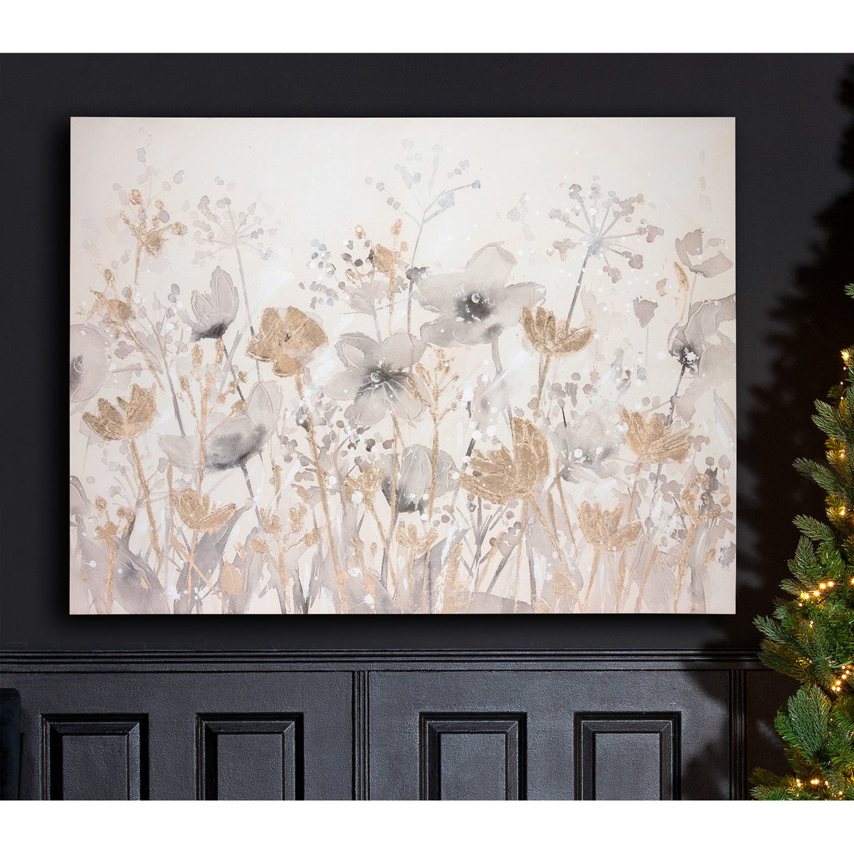 Afbeelding rechthoekige bloemenweide, hoogte 90 cm