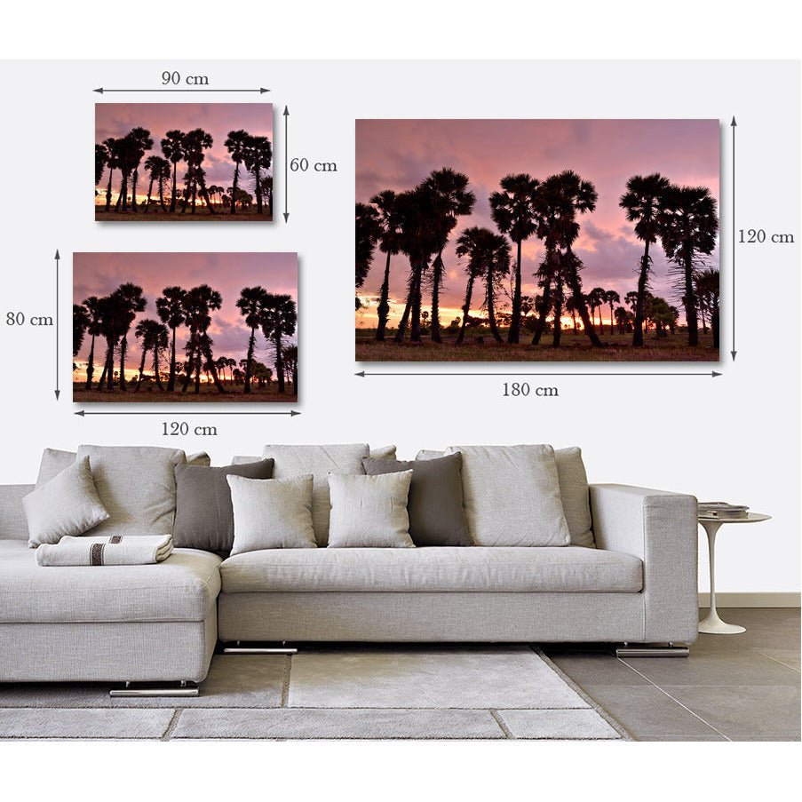 Afbeelding op acrylglas - Sombere zonsondergang