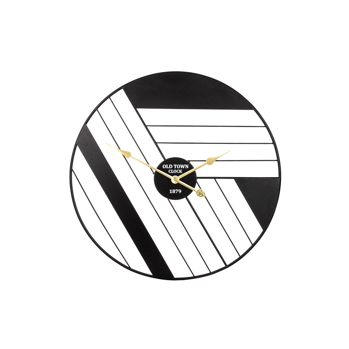 Wandklok rond Strepen H.63 cm