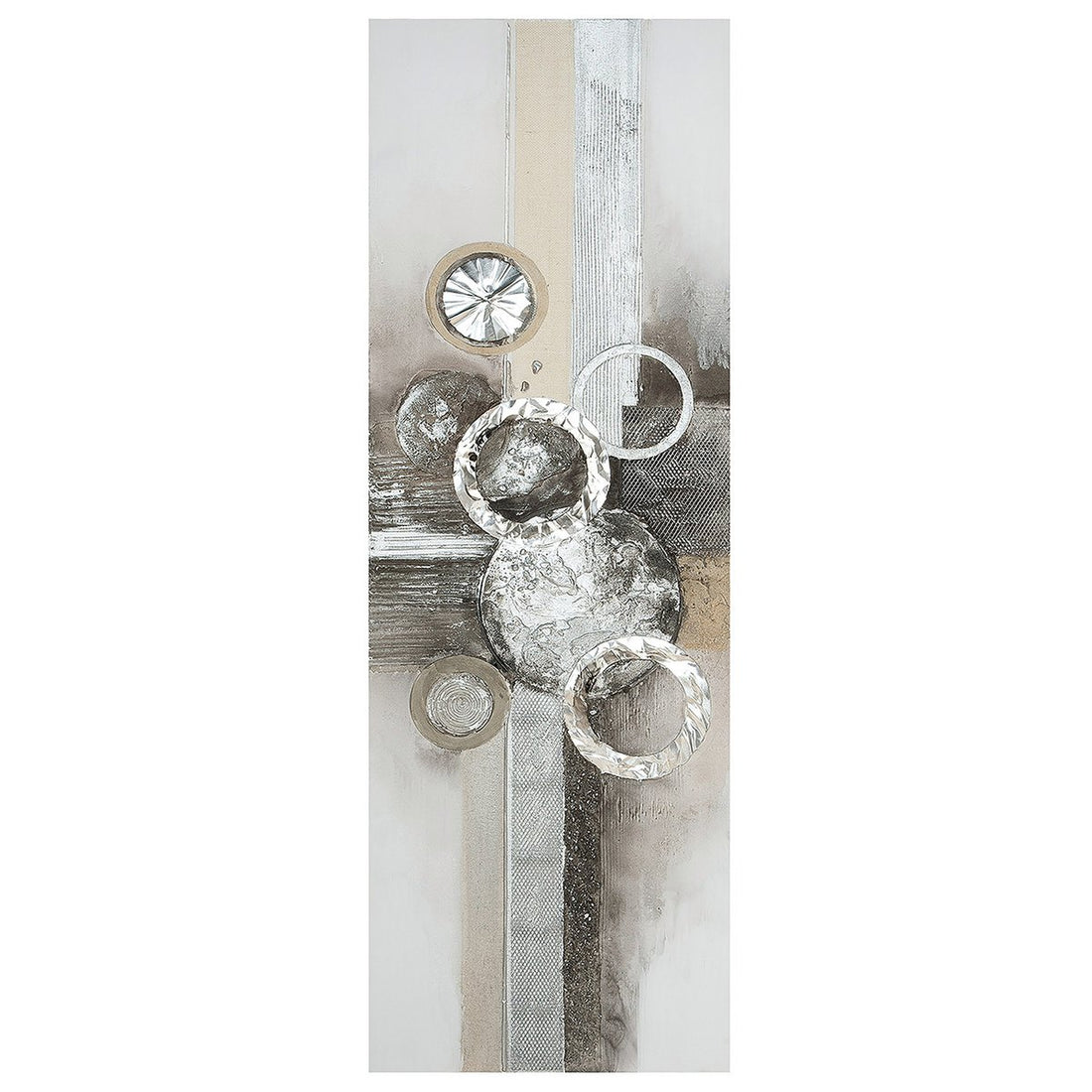 Aluminium/linnen schilderij "Anelli"
