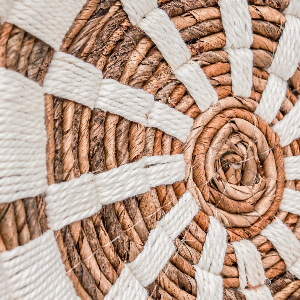 Wanddecoratie | Wandmand | Wandmand | Decoratieve schaal HUTAN van bananenvezel (2 maten)