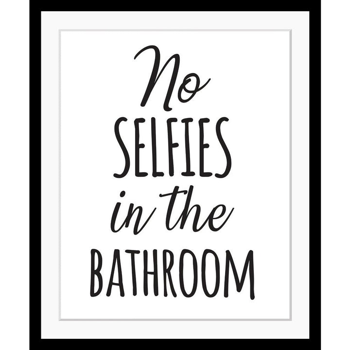 Lijstfoto - Geen selfies in de badkamer