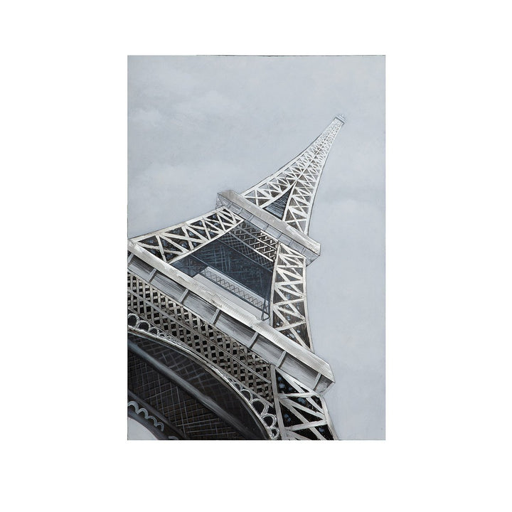3D-foto "Eiffeltoren" met aluminium elementen 80x120