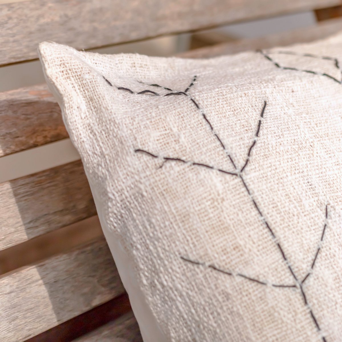 Handgeweven kussensloop SERAJA 40x40 of 50x50 cm decoratieve kussenhoes bankkussen van katoen