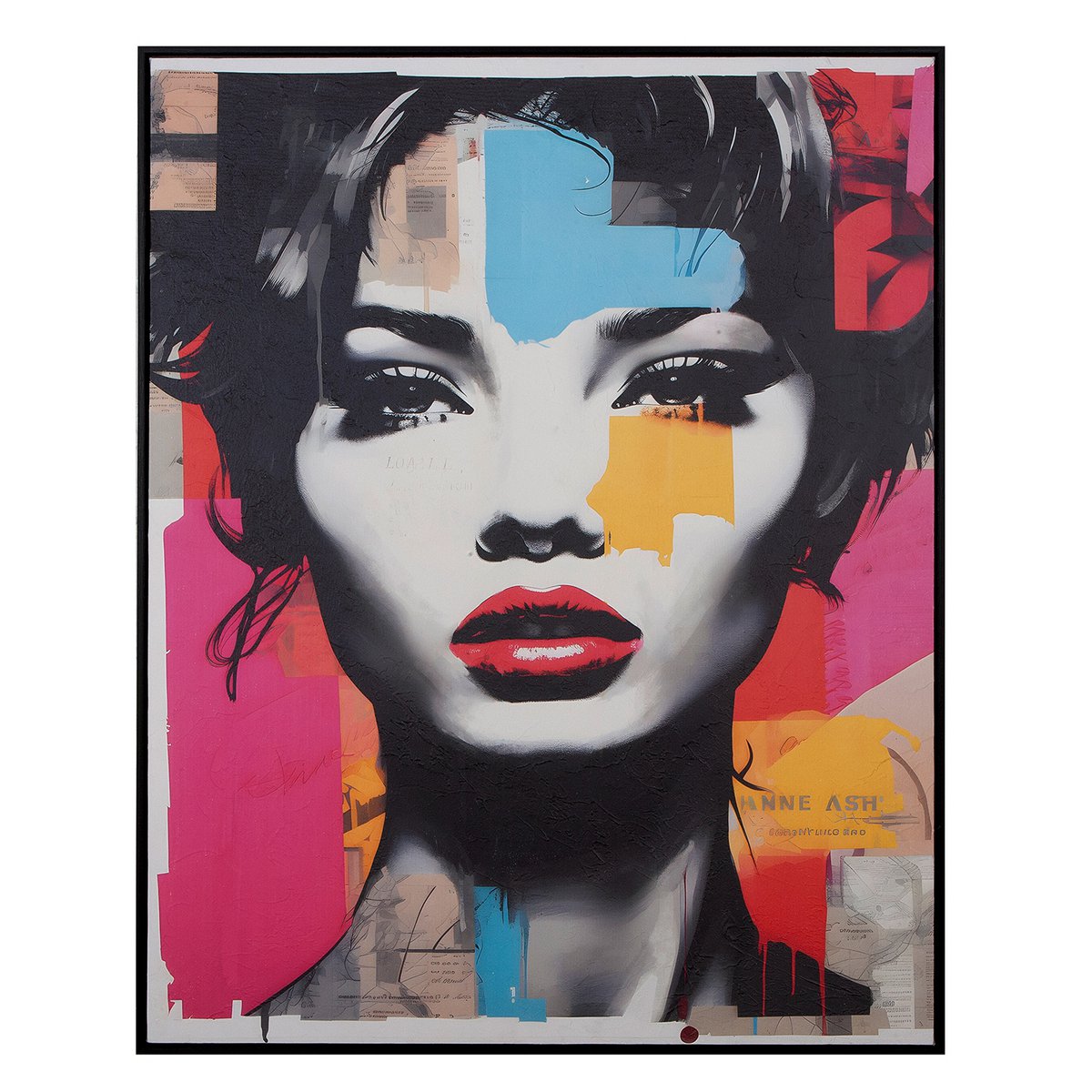 Afbeelding rechthoekige femme fatale veelkleurige H. 102 cm, ve 1