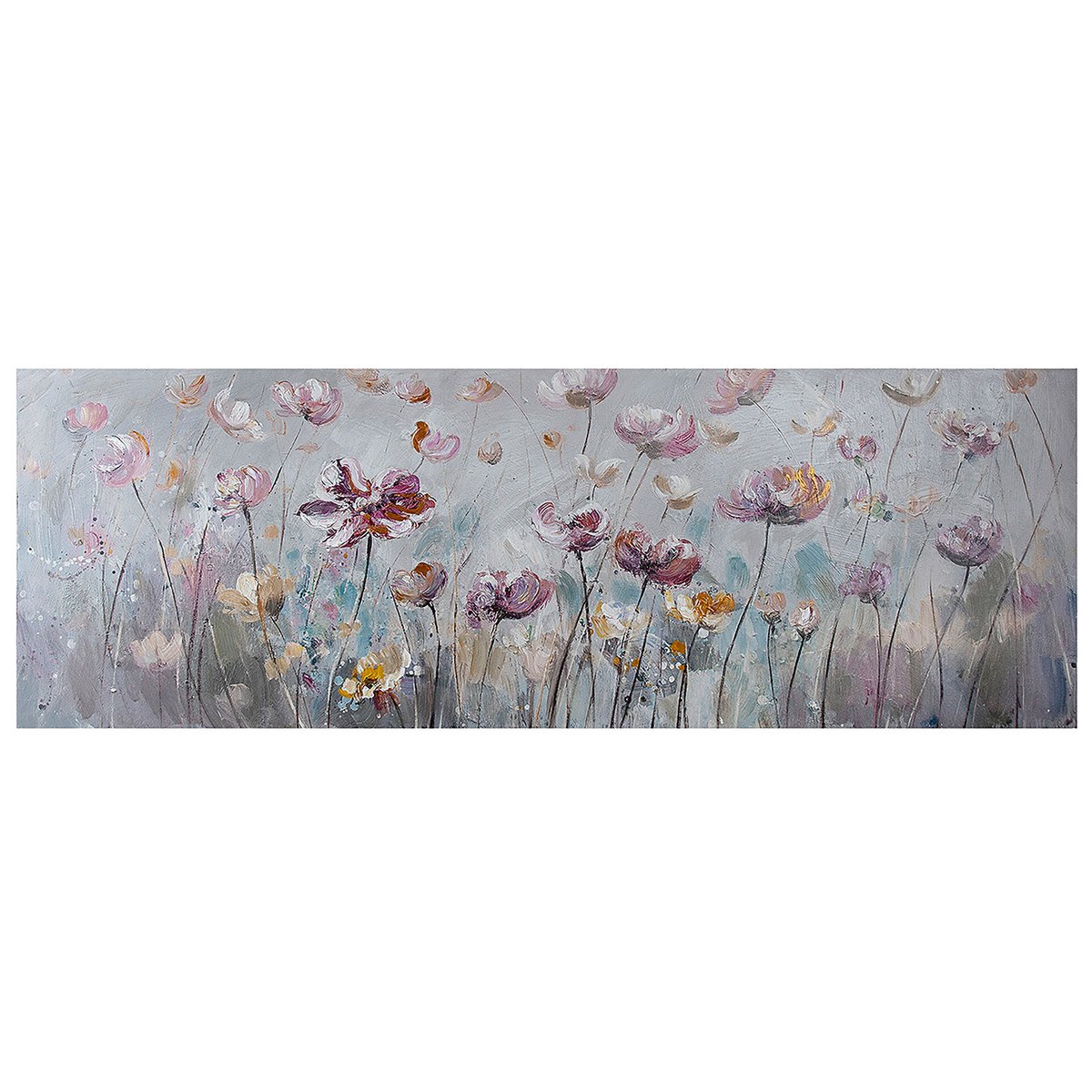 Hout/linnen schilderij "Bloesemweide"