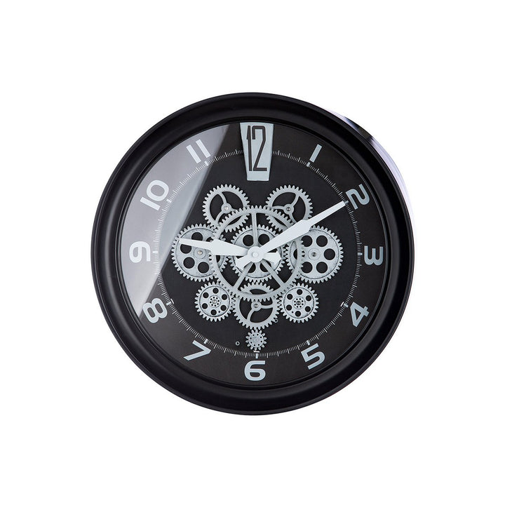 Metalen glazen wandklok "Pinon"