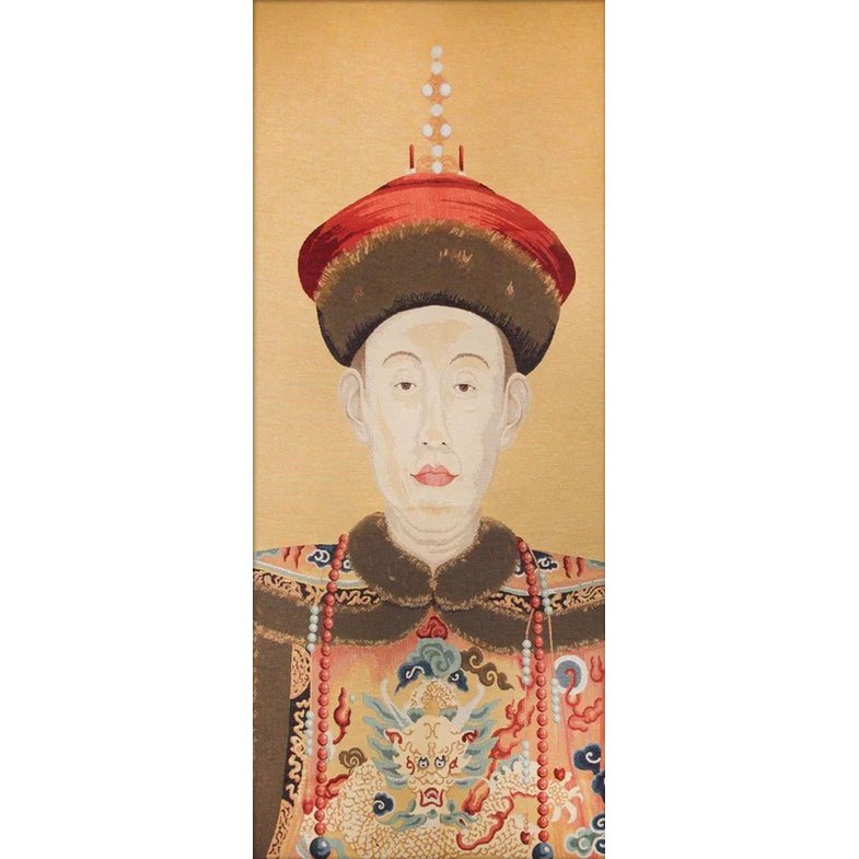 Gobelin geweven wandtapijt 60/145 Oriental Male WH0280 uitgerekt op een spieraam