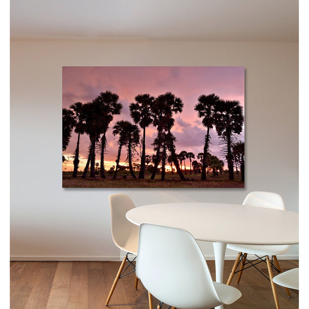 Afbeelding op acrylglas - Sombere zonsondergang