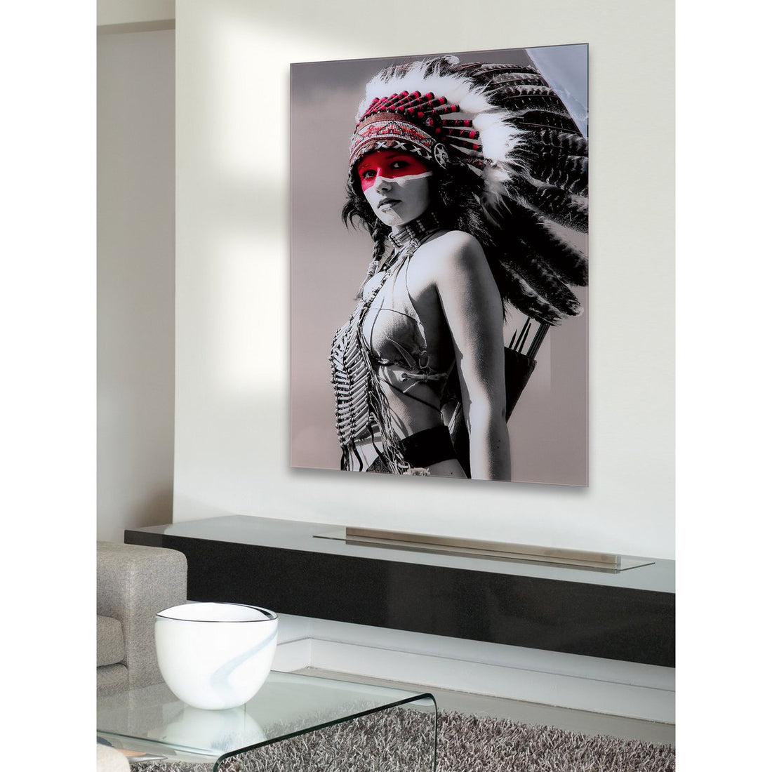 Acryl schilderij Indiaan "Yakara"
