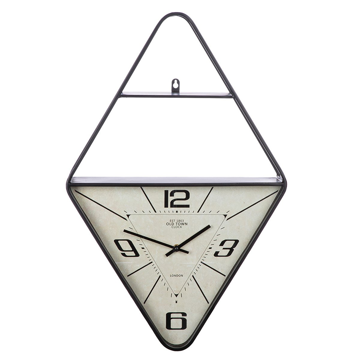 Wandklok diamant Kreale, hoogte 65 cm