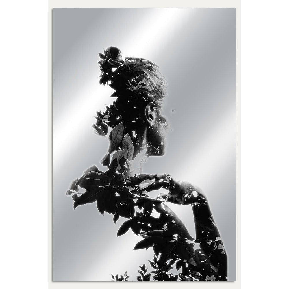 Aluminium foto - Gebroken bloem