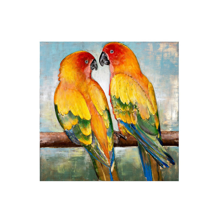 Metalen afbeelding "The Inseparables"