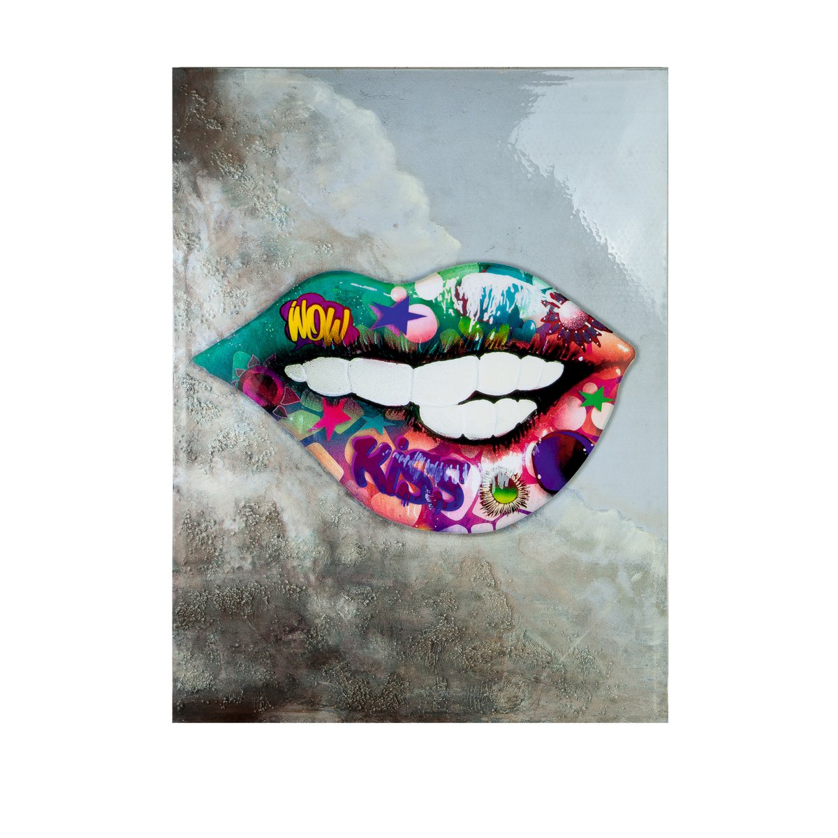 Afbeelding schilderij Street Art "Kiss"