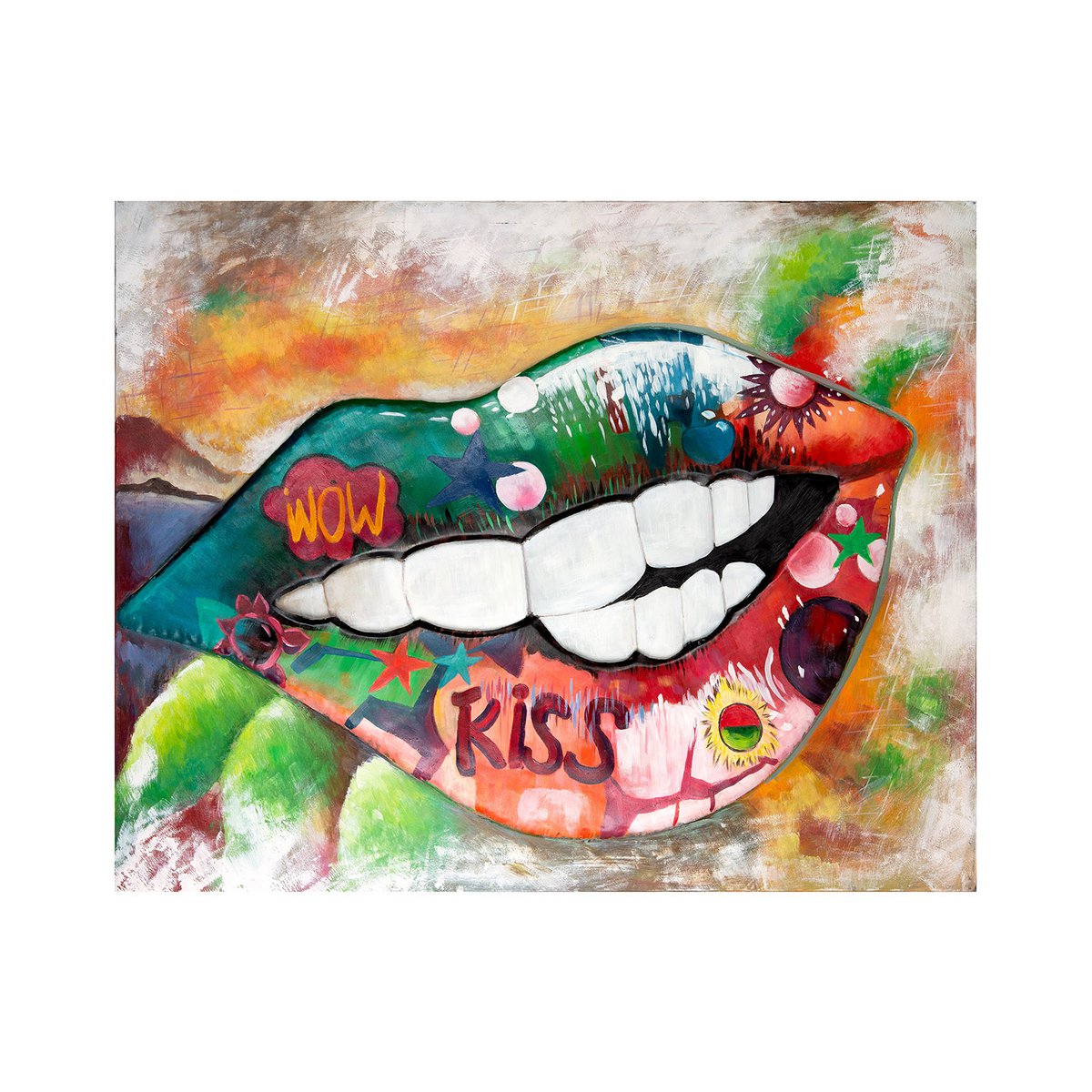 Metalen afbeelding "Street Art"