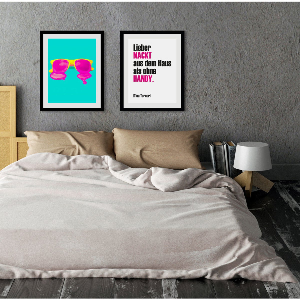 Rahmenbild - Smeltende glazen