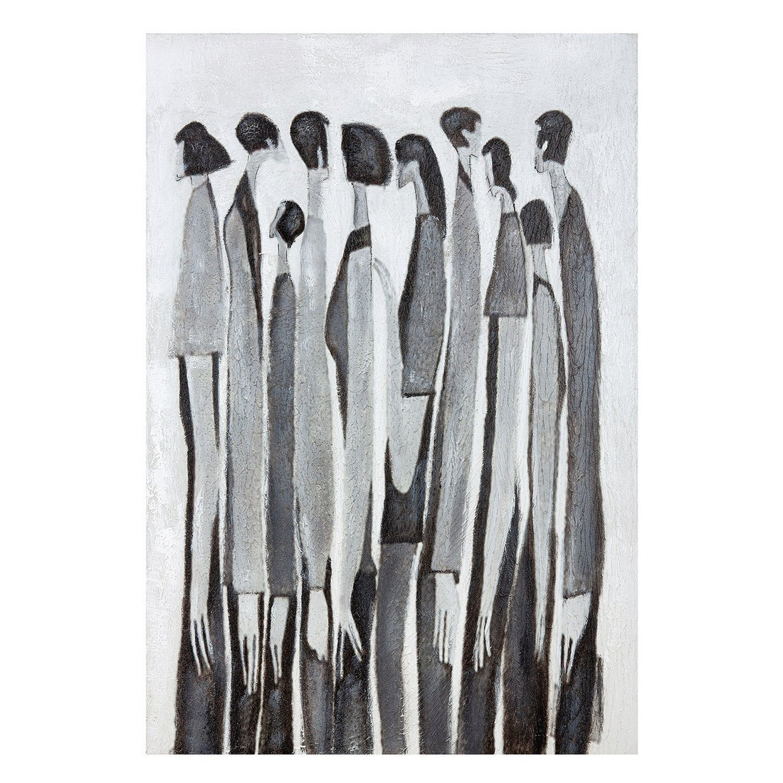 Hout/linnen schilderij "Melancholia"