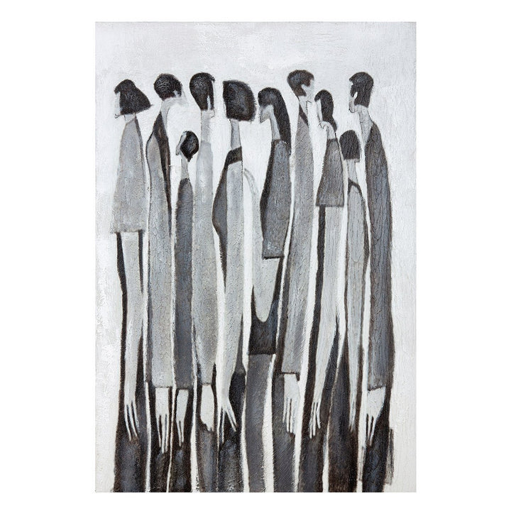 Hout/linnen schilderij "Melancholia"