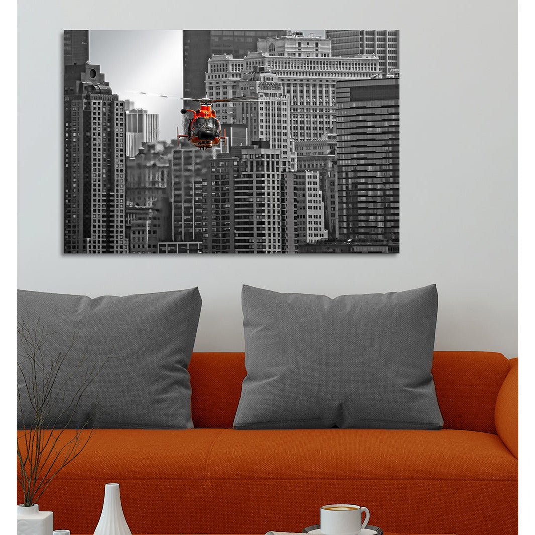 Aluminium foto - Helikopter