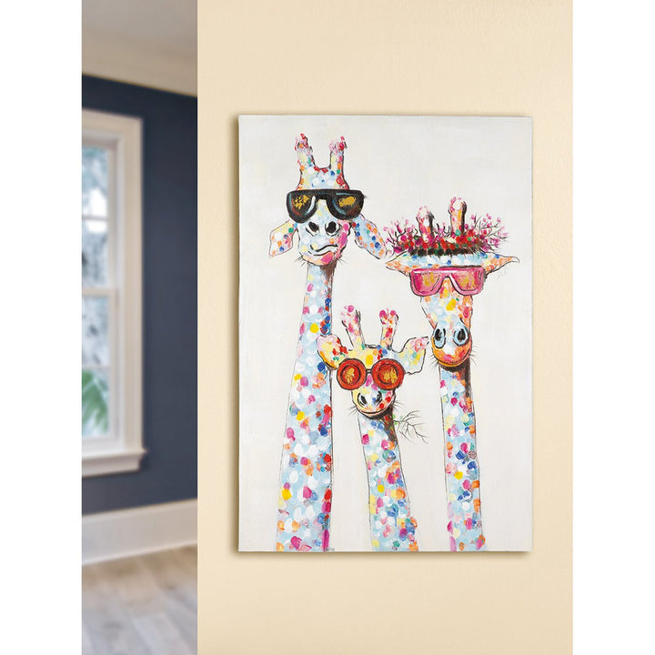 Schilderij "Coole giraffen"