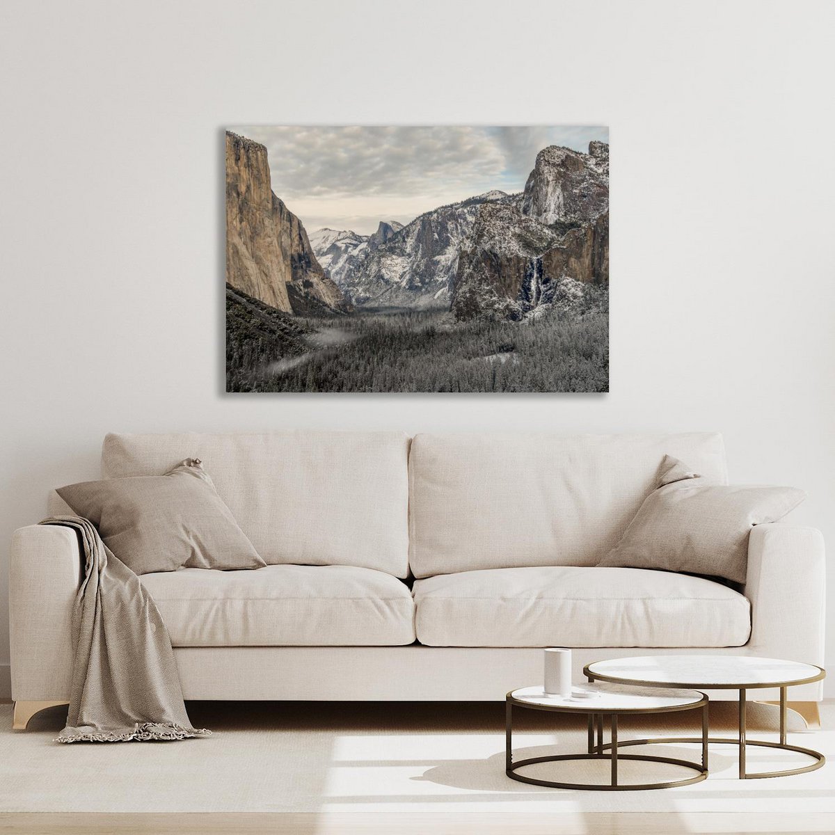 Acrylglasbild - YOSEMITE VALLEY NA SNEEUWSTORM 2 3