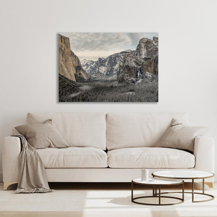 Acrylglasbild - YOSEMITE VALLEY NA SNEEUWSTORM 2 3