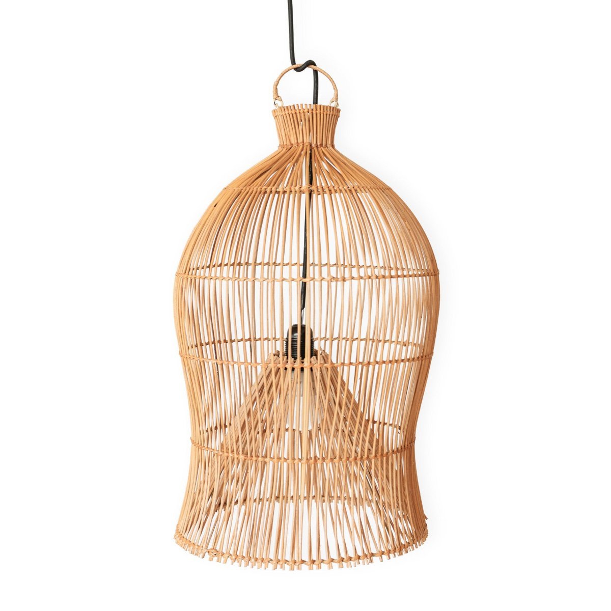 Rotan lampenkap – Boho hanglamp – plafondlamp hangend – Boho plafondlamp MAHARA (Ø35 cm)