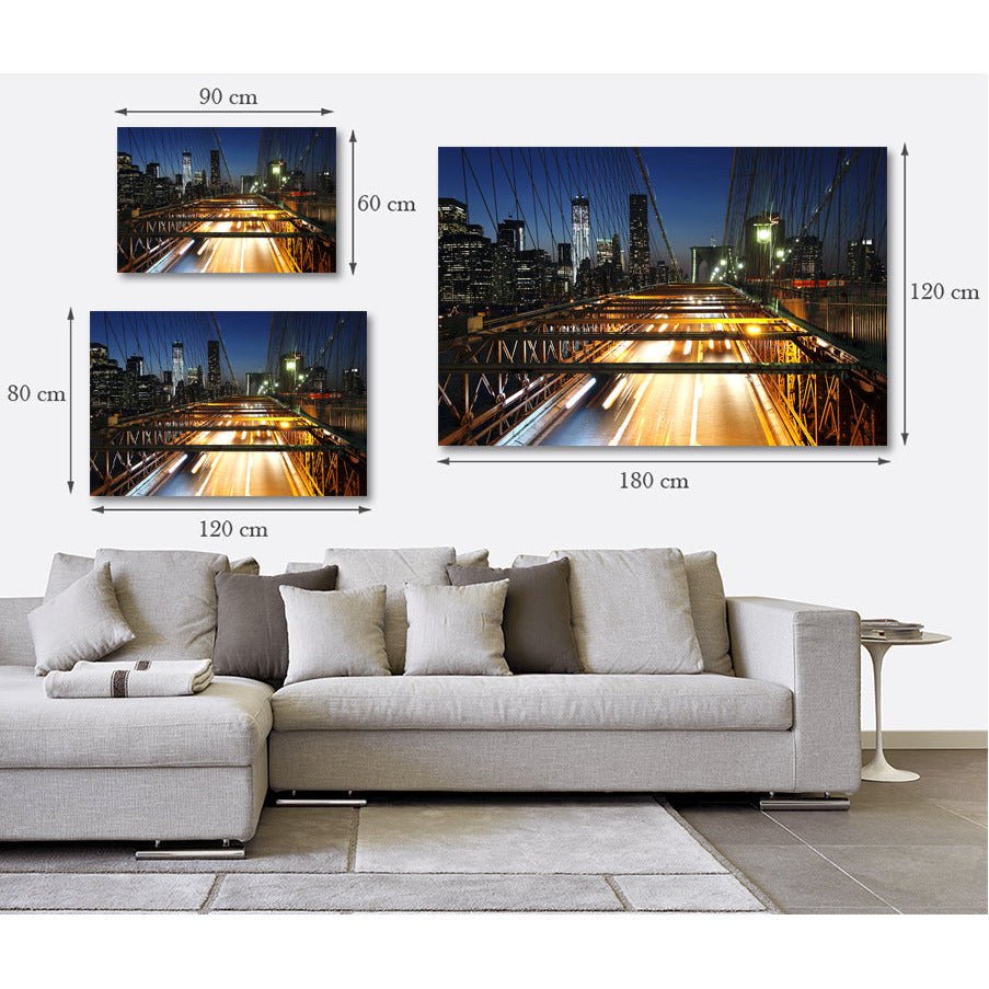 Foto op acrylglas - New York By Night