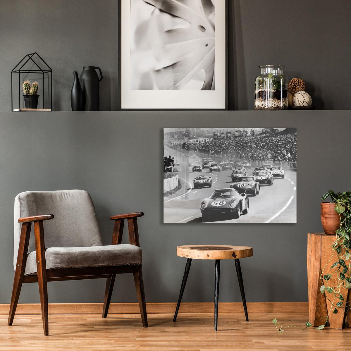 Acrylglasfoto - Start van de 24 uur van Le Mans