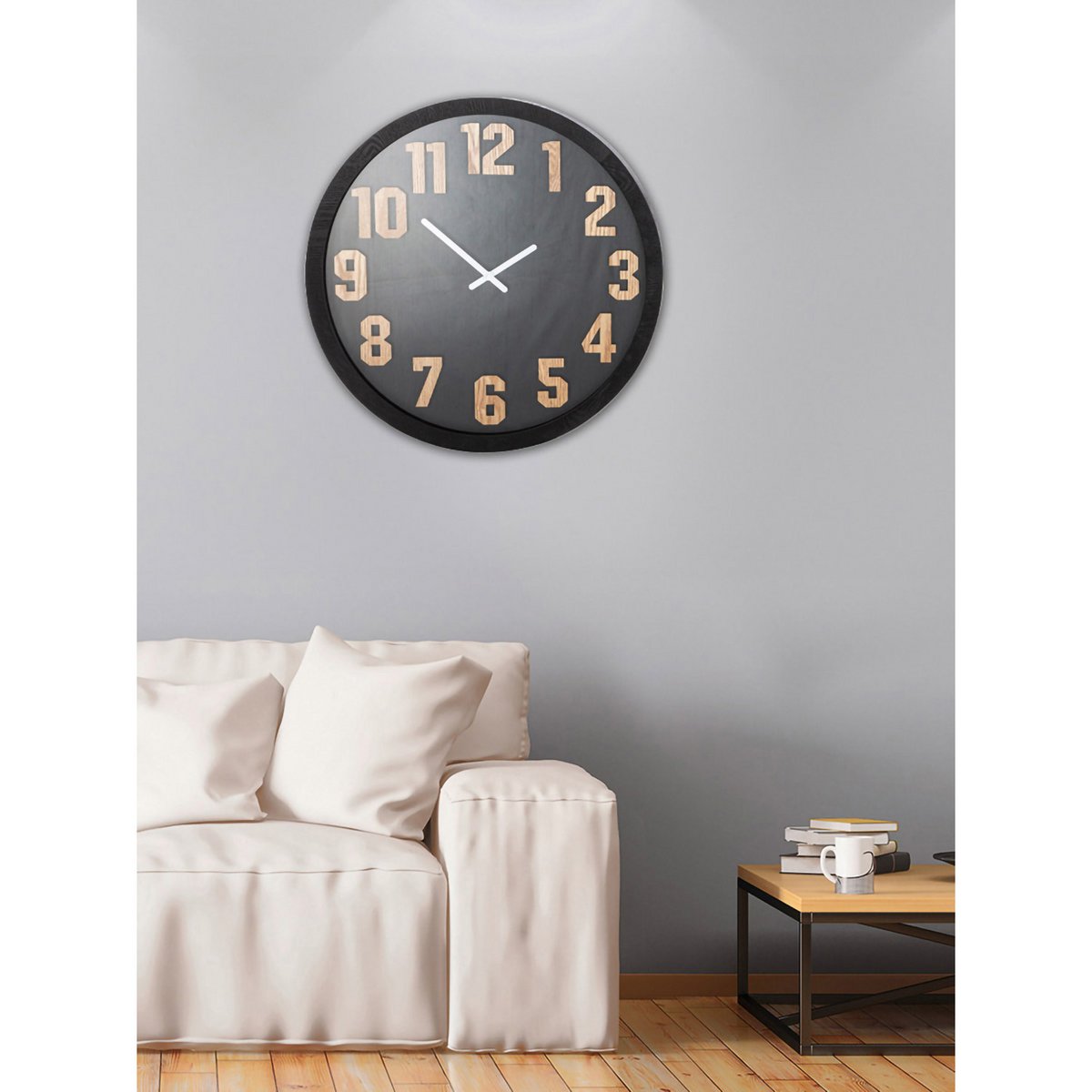 Wandklok rond Horas H.60 cm