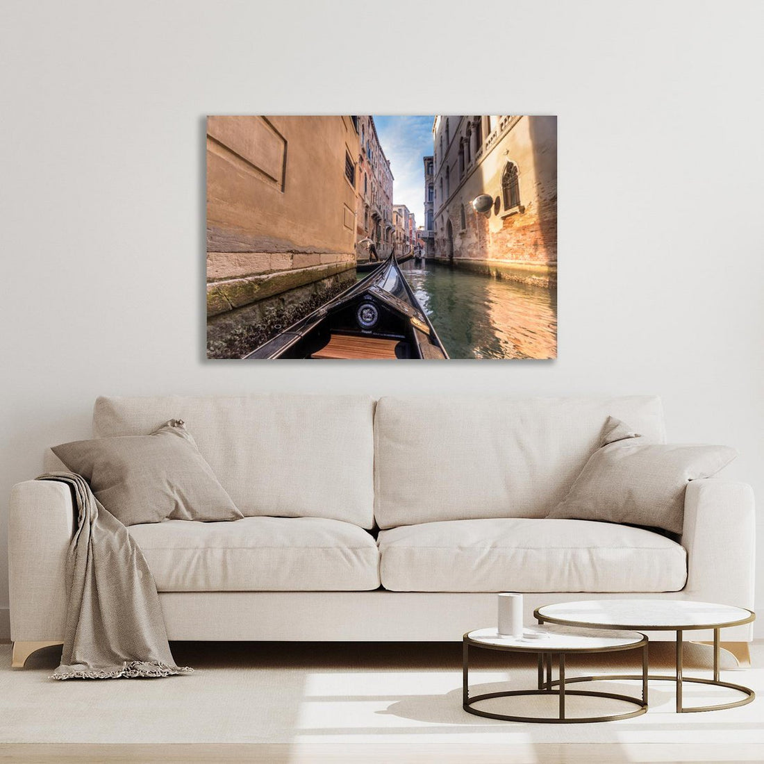 Afbeelding op acrylglas - VENETIË OP GONDEL