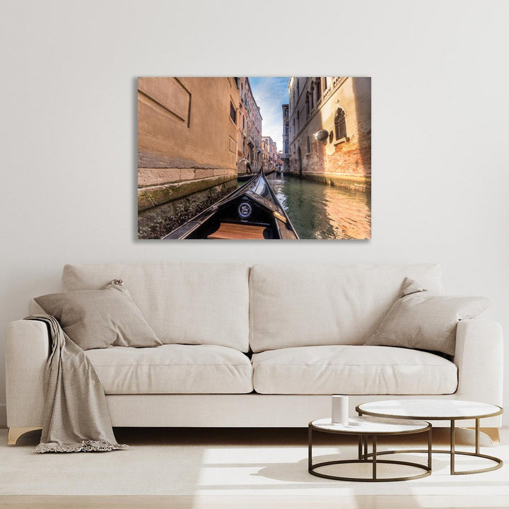 Afbeelding op acrylglas - VENETIË OP GONDEL