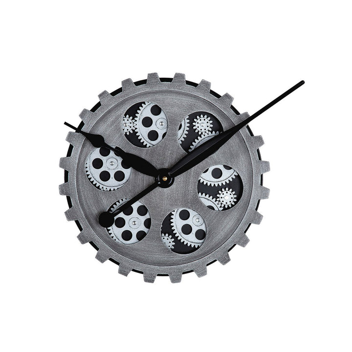 Metalen kunststof wandklok "Gears"