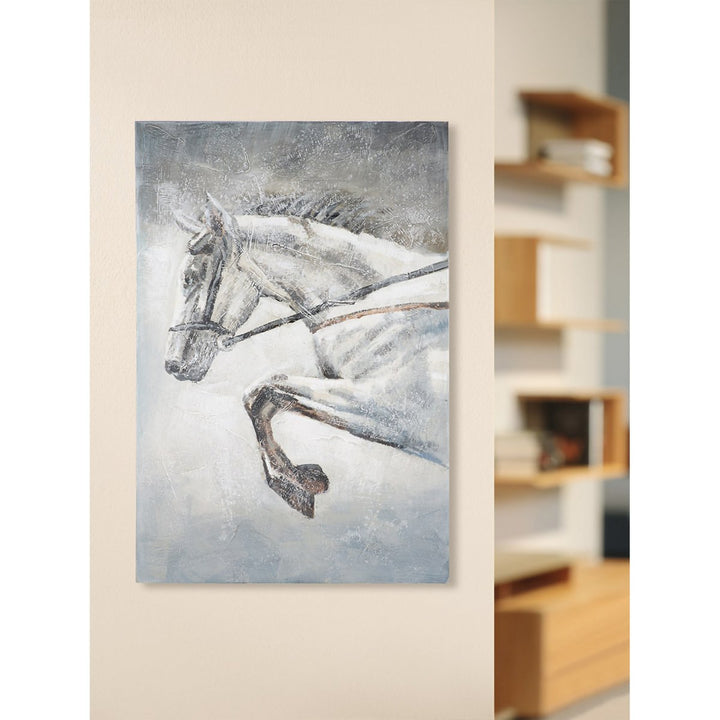 Schilderij "Springpaard"