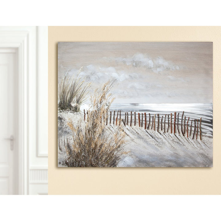 Houten/aluminium schilderij "Dune Magic"