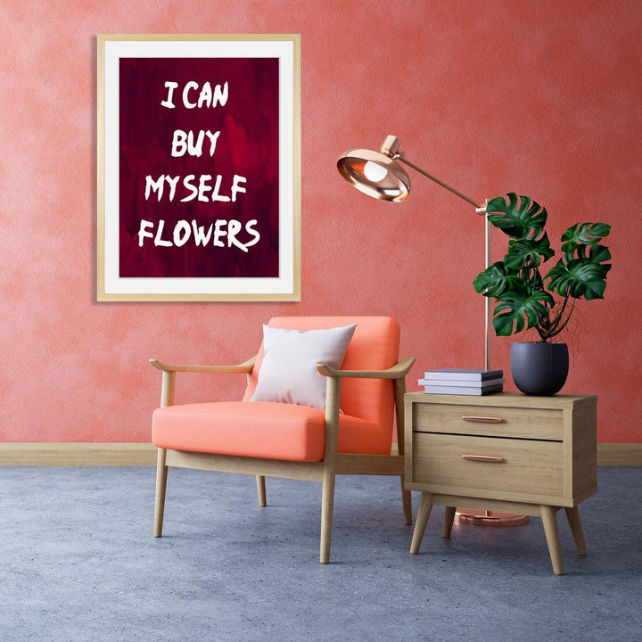 Lijstfoto - Ik kan bloemen voor mezelf kopen