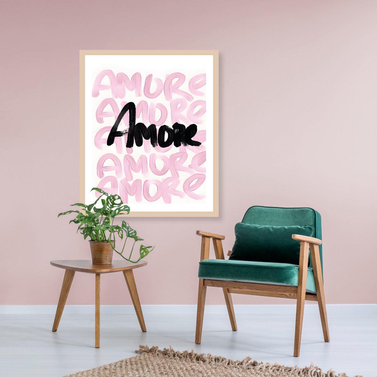 Lijstfoto - vingerverven Amore