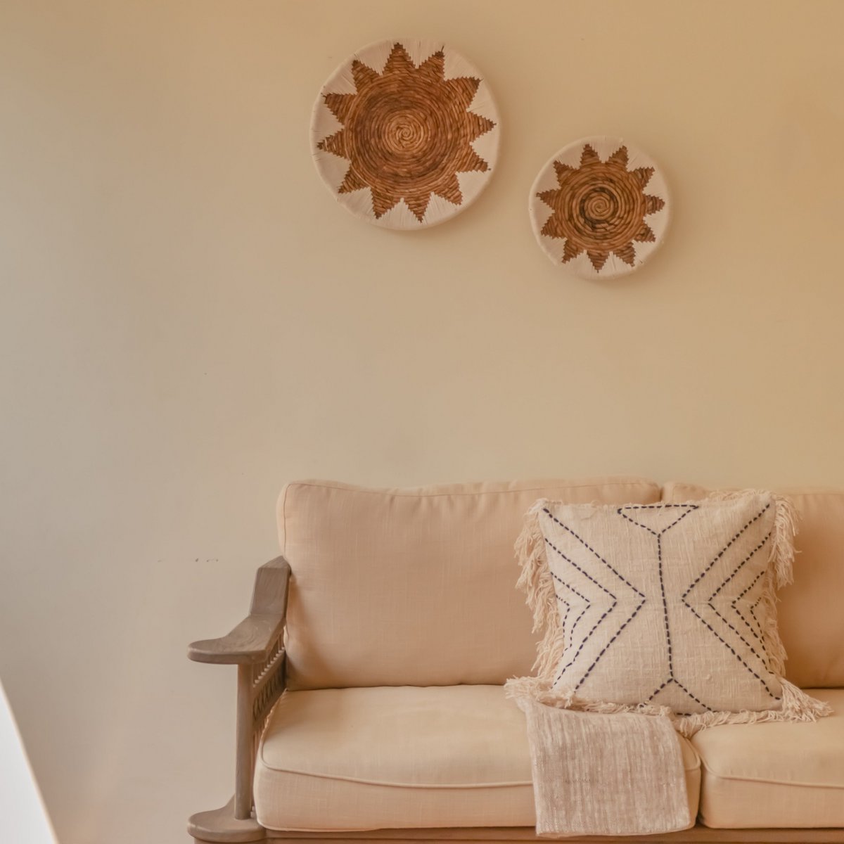 Kussensloop 40x40/50x50 cm | Decoratief Kussen | Bankkussen FLORES Gemaakt van Katoen