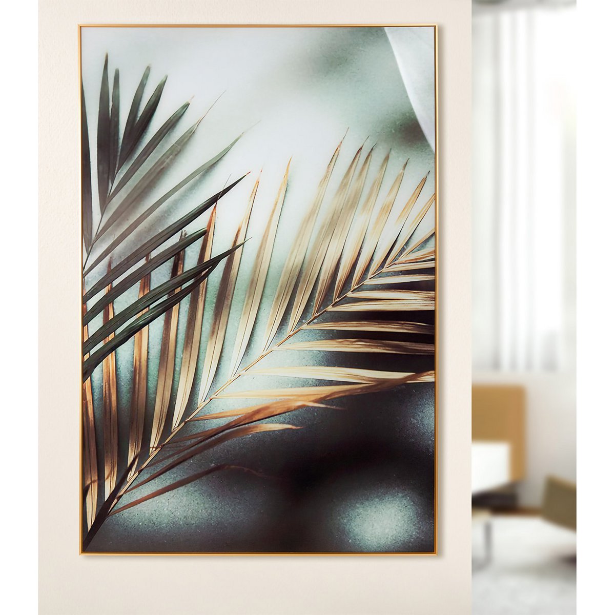 Acryl schilderij "Gouden Varen"