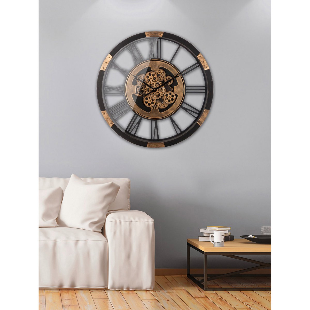 Wandklok rond Setoria H.68 cm
