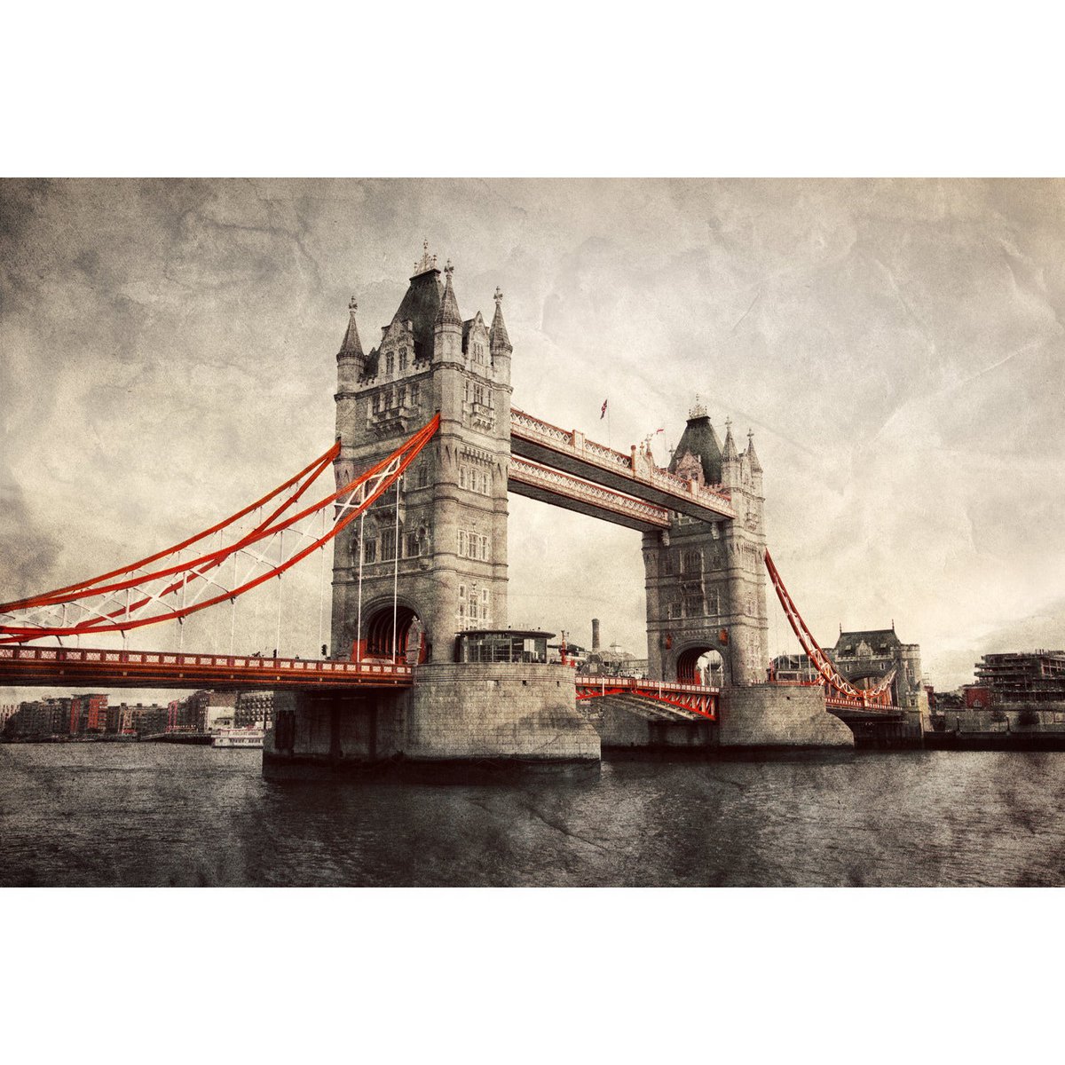 Canvasafdruk - Vintage Londen