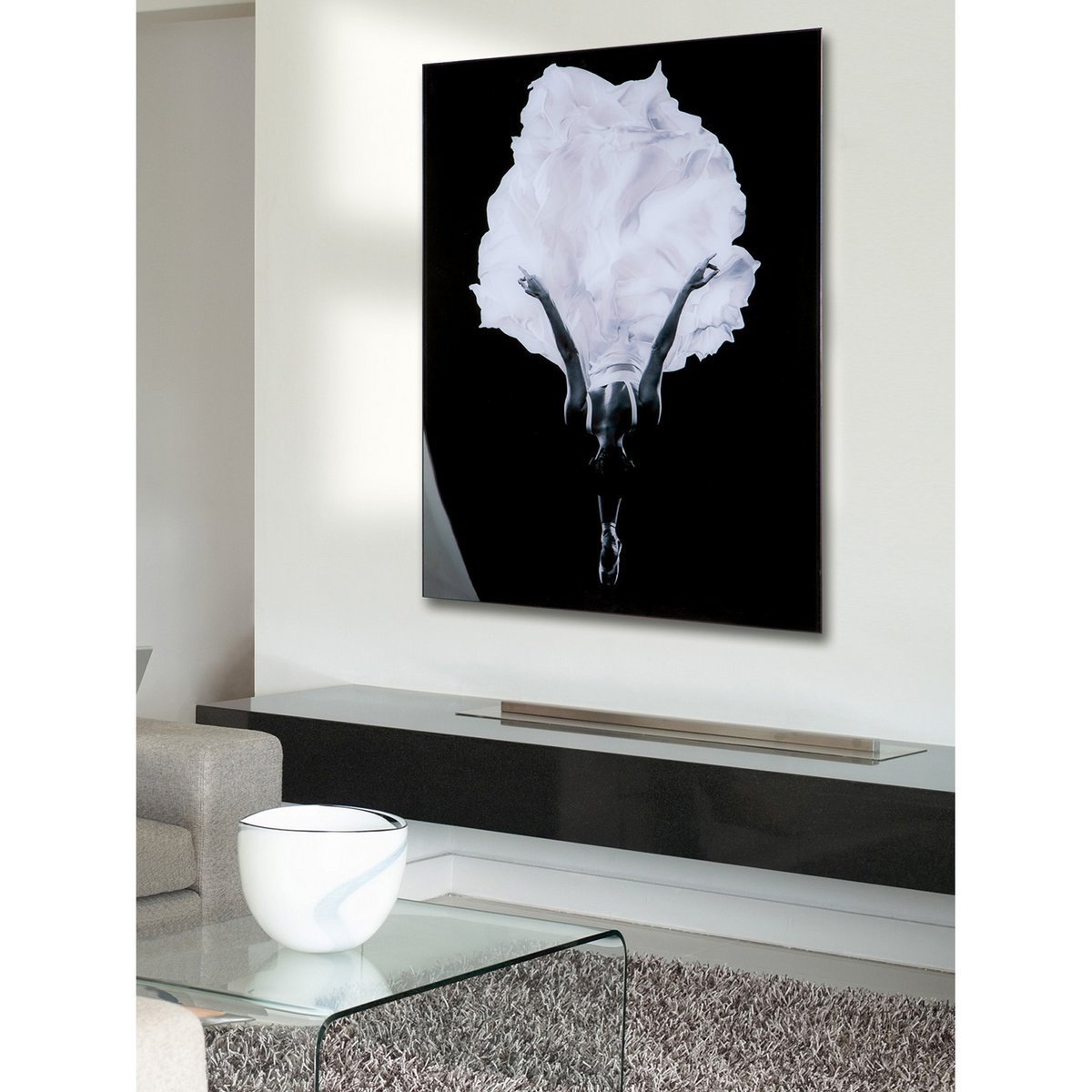 Acryl/aluminium schilderij "Ballerina"