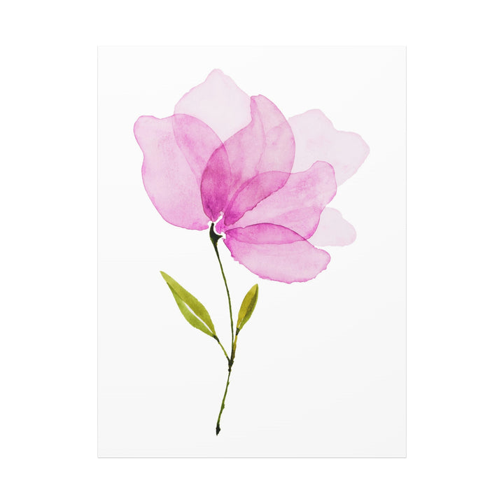 Pink Floral Wall Art Canvas - Elegant Flower Decor for Home and Office