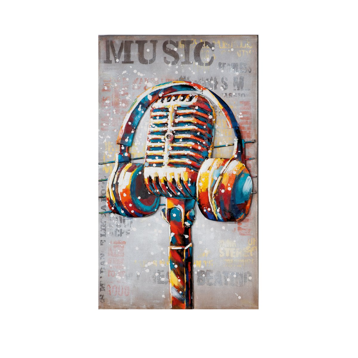 Metalen afbeelding "Muziek"