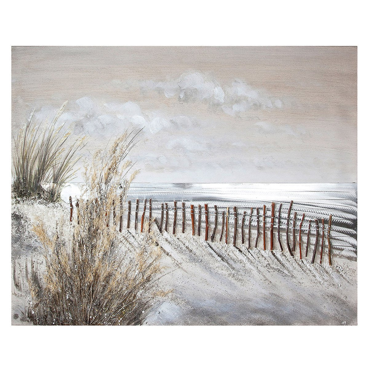 Houten/aluminium schilderij "Dune Magic"