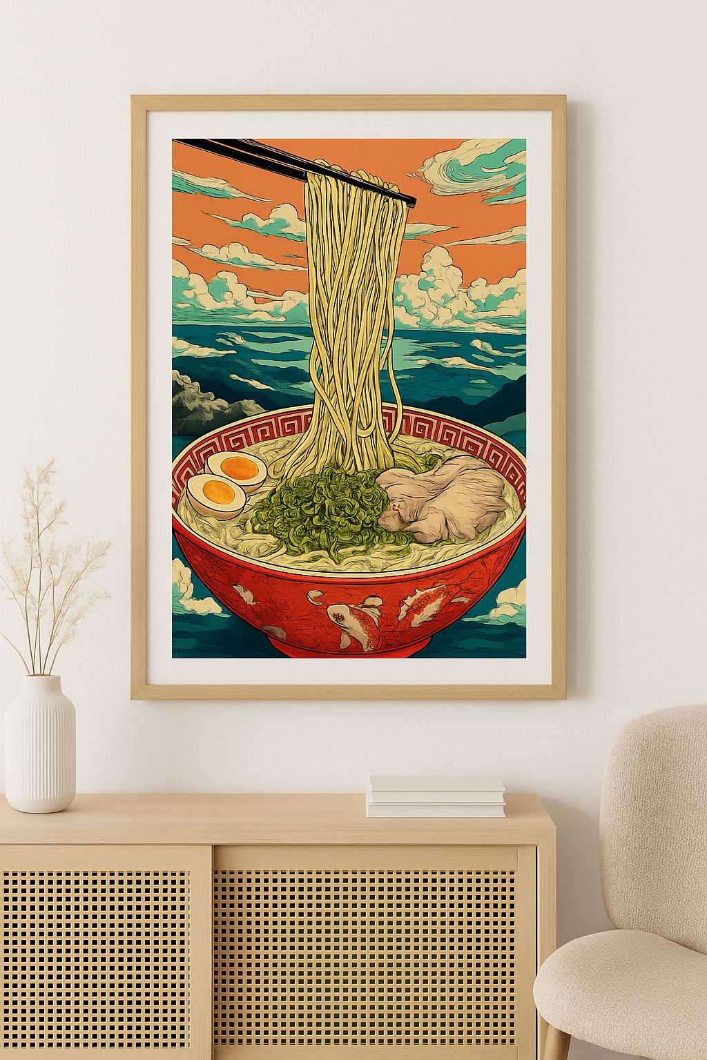 Ramen in de Hemel – Japanse Noedelkunst met Dramatische Lucht